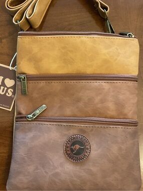 Women's Two-Tone Brown/Tan Shoulder Bag